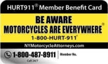 HURT911 Member Benefit Card for Motorcyclists