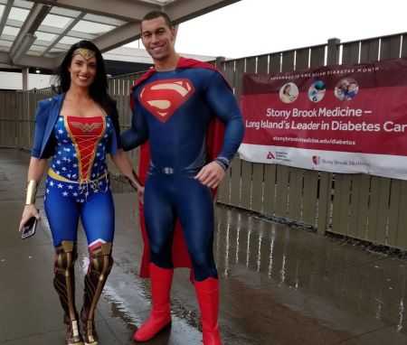 Superman and Wonder Woman at Stony Brook Hospital